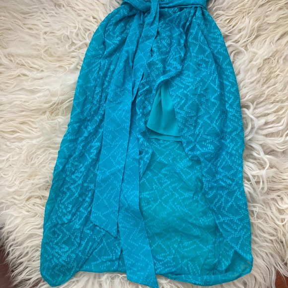 ALICE AND OLIVIA Darva Wrap-effect Swiss-dot Silk And Cotton-blend Midi Dress - Picture 7 of 15